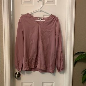 Long sleeve blouse, light pink size M. Slight running in the front.